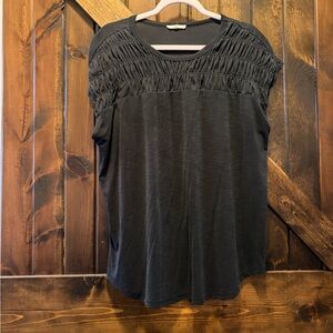 Maurices charcoal gray Ruched Women's Blouse